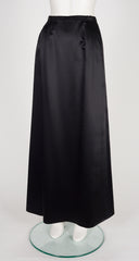 1972-73 F/W Demi-Couture Red & Black Silk Satin Pierrot Evening Set