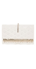 1950s Clear Diamond Cut Lucite Box Clutch