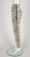 1993 F/W Zebra Print Faille High-Waisted Trousers