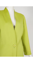 1991 S/S Lime Green Wool Skirt Suit