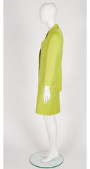 1991 S/S Lime Green Wool Skirt Suit
