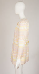 1990s Striped Pastel Jacquard Jacket