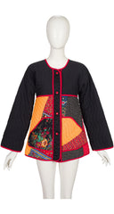 1970s Dove Appliqué Quilted Patchwork Jacket