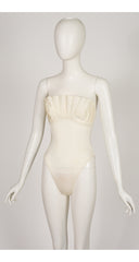 1988 S/S Ivory Shell Bust One-Piece Swimsuit