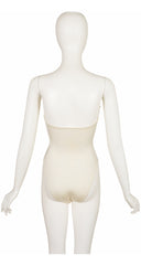 1988 S/S Ivory Shell Bust One-Piece Swimsuit