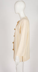 1989 S/S Nautical Star Button Cream Wool Jacket