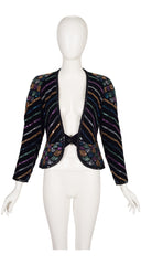 1983-84 F/W Embellished Black Velvet Evening Jacket
