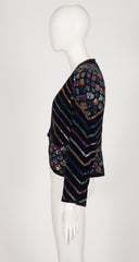 1983-84 F/W Embellished Black Velvet Evening Jacket
