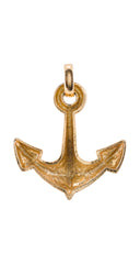 1971 Nautical Anchor Gold-Plated Pendant