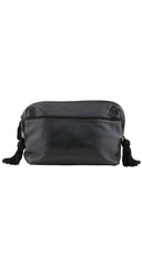 1989 S/S Black Lambskin Leather Tassel Clutch