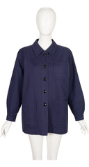 1996 S/S Navy Cotton Gabardine Chore Jacket