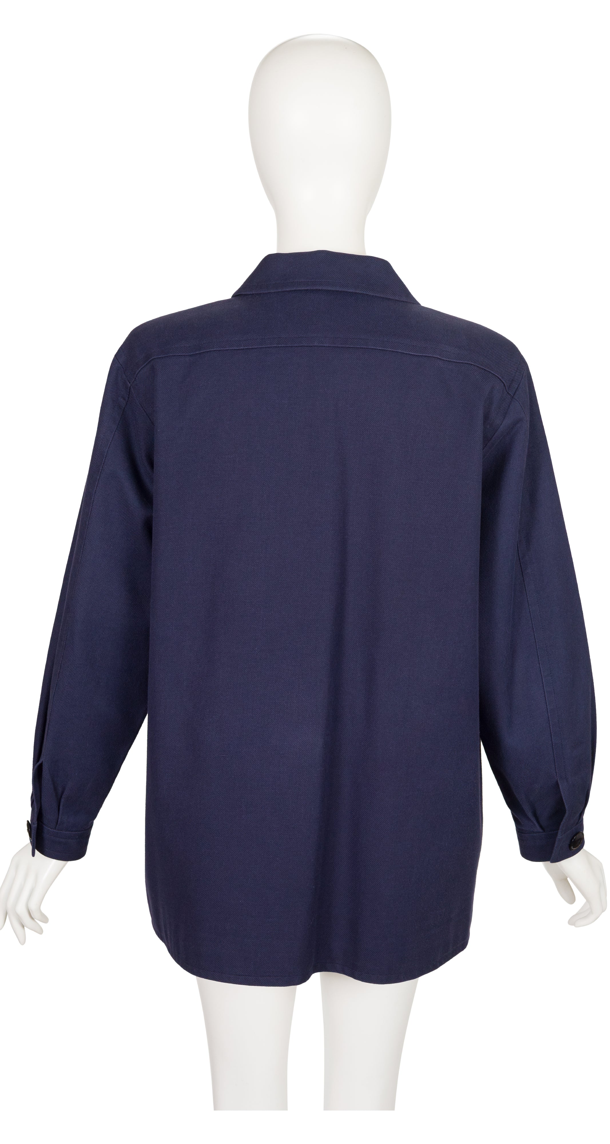 1996 S/S Navy Cotton Gabardine Chore Jacket