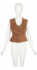 1994-95 F/W Brown Shearling Fitted Vest