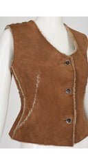 1994-95 F/W Brown Shearling Fitted Vest