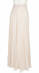 1980s Cream Sequin Vest & Palazzo Pant Evening Set