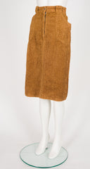 1976-77 F/W Teddy Brown Corduroy High-Waisted Skirt