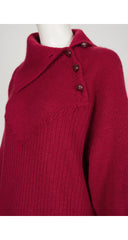 1981-82 F/W Dark Red Mohair Knit Sweater Dress