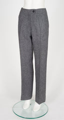 1970s Gray Herringbone Wool Capelet Three-Piece Set