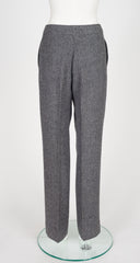 1970s Gray Herringbone Wool Capelet Three-Piece Set