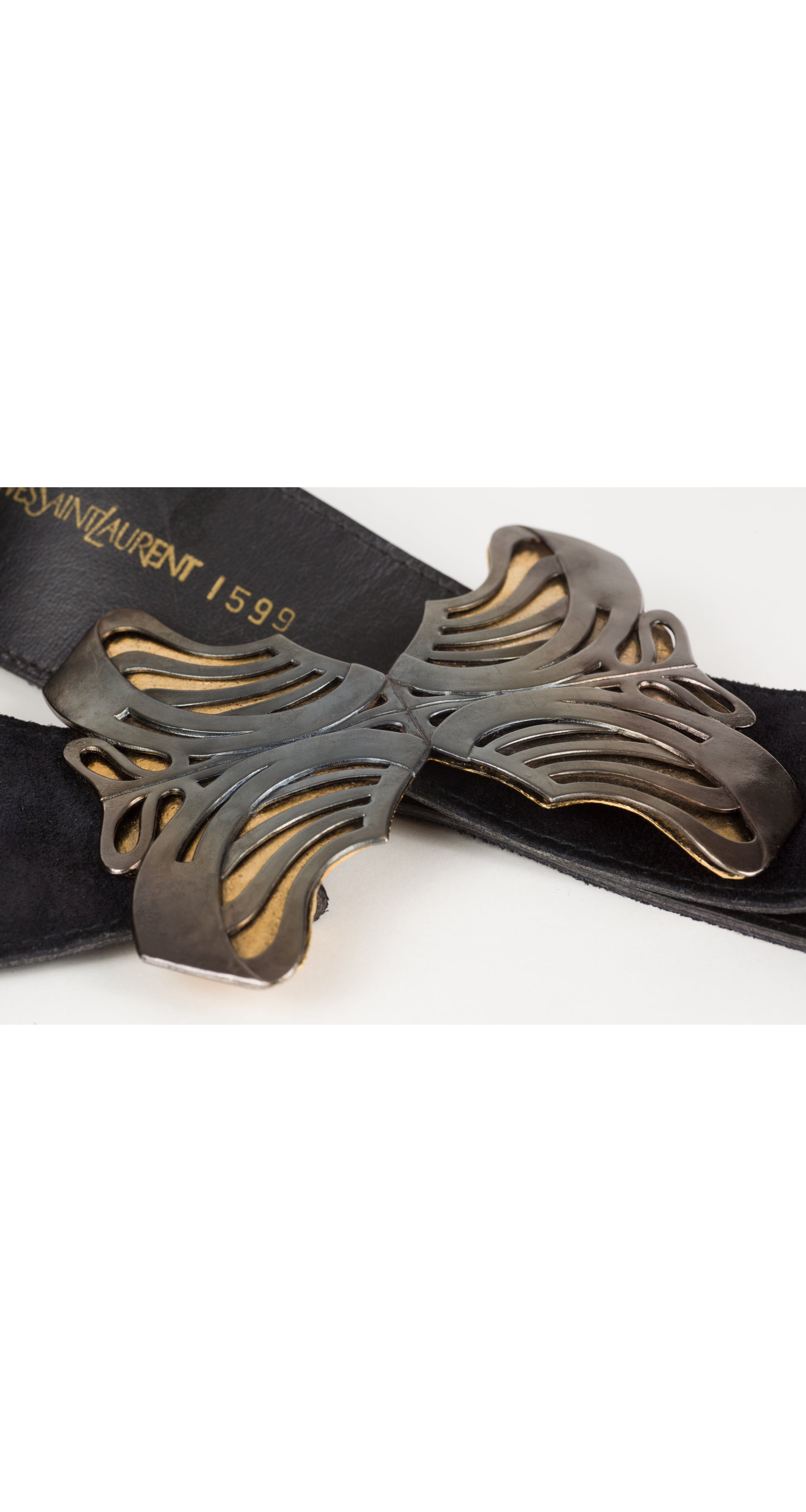1970-71 F/W Documented Art Nouveau Butterfly Buckle Belt