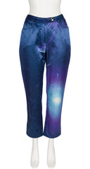 1997 S/S Galaxy Print Cotton Sateen Pants