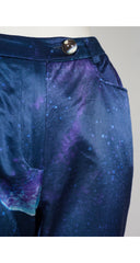 1997 S/S Galaxy Print Cotton Sateen Pants