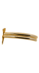 1980s Egyptian Revival Sphinx Gold-Tone Coil Belt