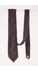 1970s Horsebit Striped Wool & Silk Men's Tie