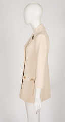 1960s Cream Wool Double-Breasted Jacket