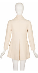 1960s Cream Wool Double-Breasted Jacket