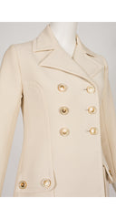 1960s Cream Wool Double-Breasted Jacket