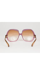 2000s Purple Gradient Lens Oversized Sunglasses
