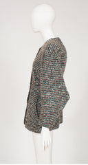 1980s Bouclé Wool Pointed Sleeve Jacket