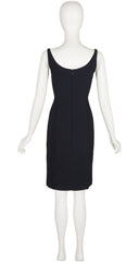 1999 S/S Black Sheer Cut-Out Sheath Dress