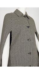 1970s Houndstooth Wool & Cotton Reversible Cape