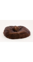 1960s Brown Mink Fur Oversized Beret