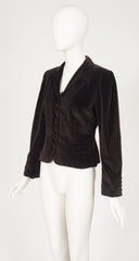 1984 F/W Brown Cotton Velvet Equestrian Jacket