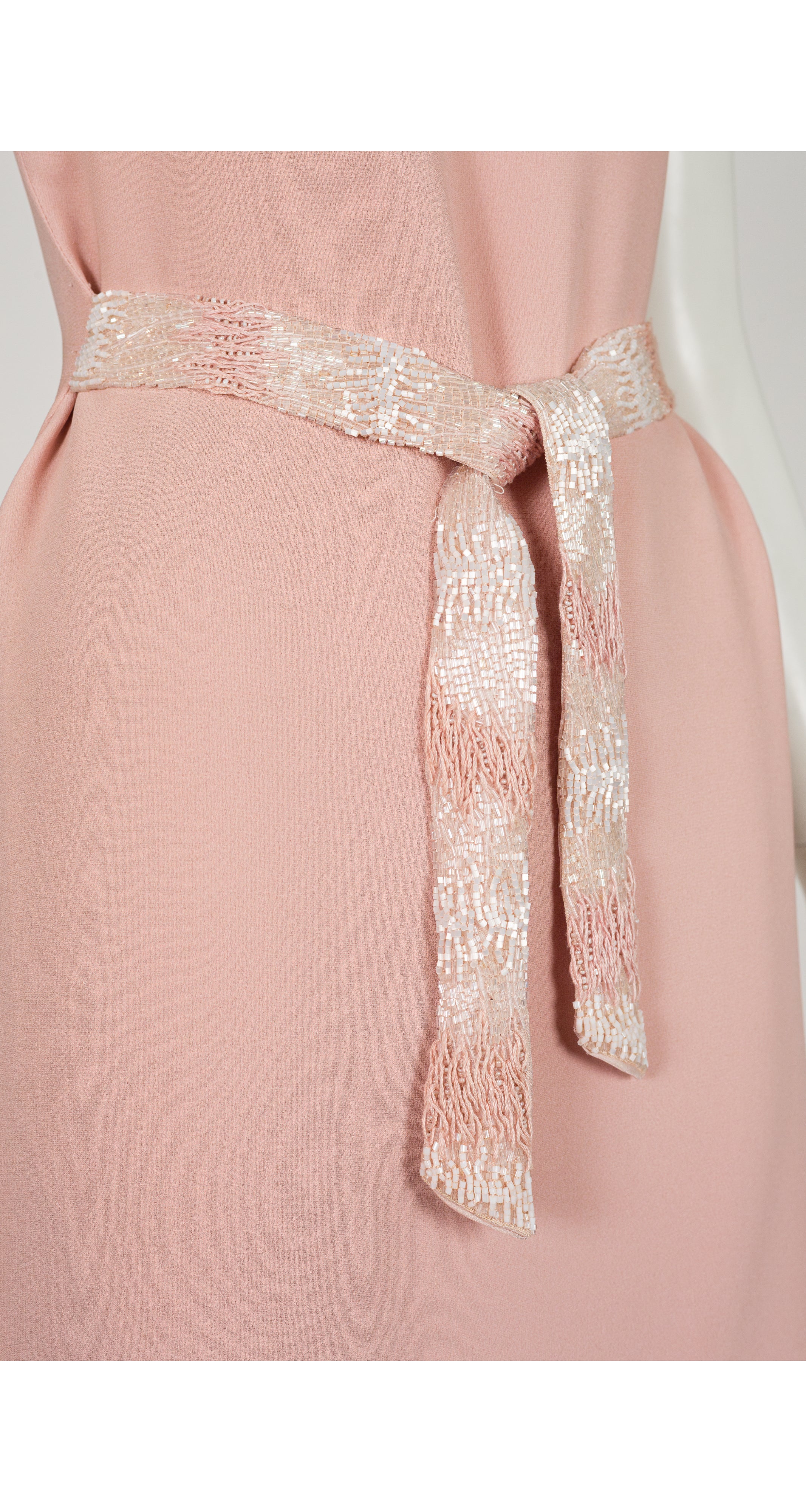 1999-00 F/W Pink Silk Crepe Cowl Neck Dress