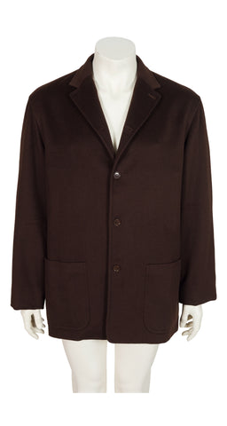 Men's Spagna Brown Double-Face Cashmere Light Jacket