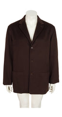 Men's Spagna Brown Double-Face Cashmere Light Jacket