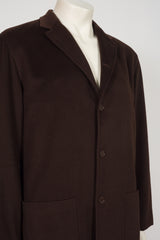 Men's Spagna Brown Double-Face Cashmere Light Jacket