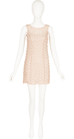 1997 S/S All Over Bow Organdy Mini Dress