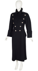 1993-94 F/W Astrakhan Black Wool Military Coat