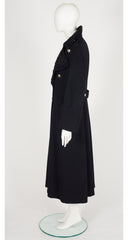 1993-94 F/W Astrakhan Black Wool Military Coat