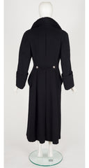 1993-94 F/W Astrakhan Black Wool Military Coat