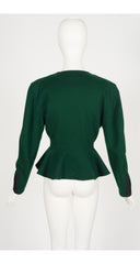1986-87 F/W Dark Green Wool Peplum Jacket
