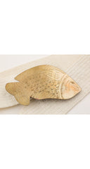 1980s Brass Fish Buckle Cream Adjustable Stretch Belt