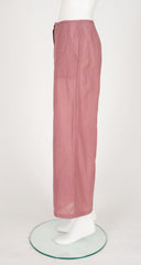 1970s Cotton High-Waisted Wide-Leg Pants