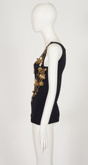 2010 Resort Gold Coin Black Cotton Jersey Tank Top