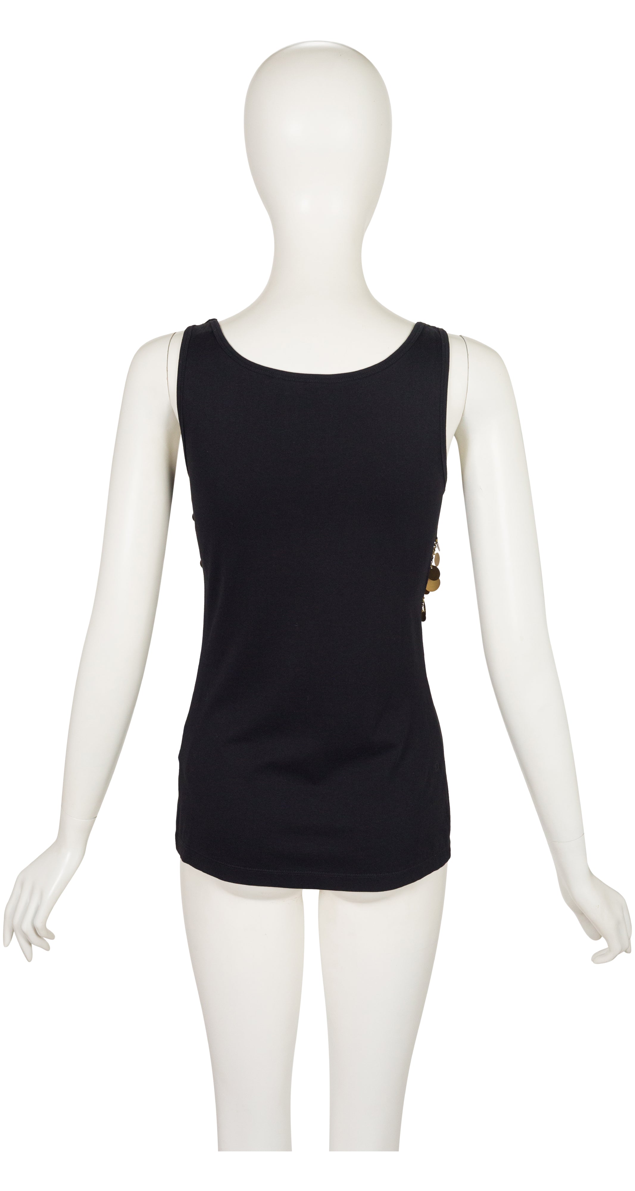 2010 Resort Gold Coin Black Cotton Jersey Tank Top